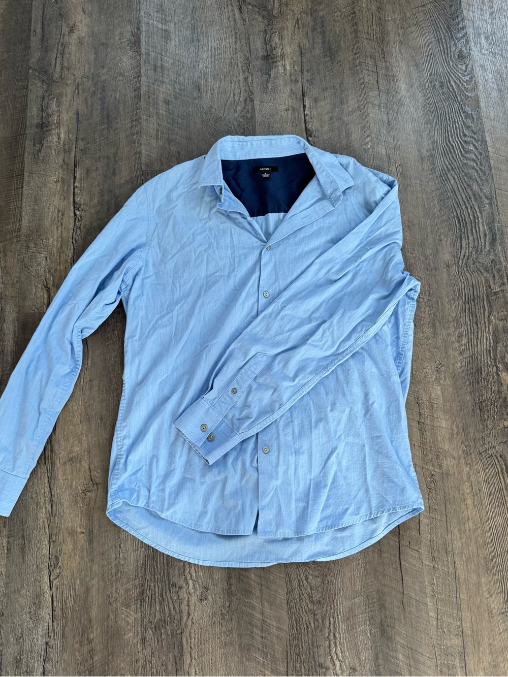Alfani Light Blue Men's Button-Up Dress Shirt